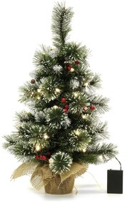 Χριστουγεννιάτικο Δεντράκι Με 50 Κλαδιά PVC/PP Και 35 LED 60cm