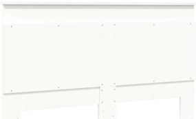 vidaXL Κεφαλάρι με κεφαλάρι Λευκό 135 cm Επεξεργασμένο ξύλο