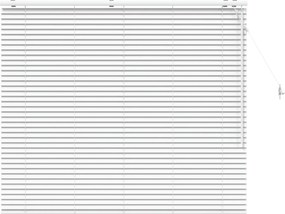 vidaXL Βενετσιάνικη Σκίαση Λευκό 155 x 130 εκ 35 mm