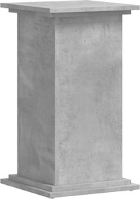 vidaXL Βάσεις Φυτών Γκρι Σκυρ. 33x33x60 εκ. Επεξεργασμένο Ξύλο