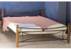 Delch Κρεβάτι Ξυλοπόδι Μαργαρίτα Διπλό Μεταλλικό 160x200cm HouseSMetal-furniture202