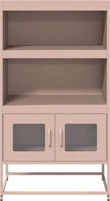 vidaXL Highboard Ροζ 68x39x123 cm Ατσάλι