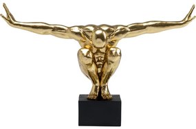 Επιτραπέζιο Διακοσμητικό Αθλητής XL Χρυσός 100x31 εκ.(PL) 100x31x64εκ - Μαύρο