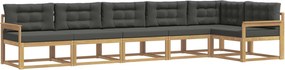 vidaXL Σειρά Καναπέ Εξωτερικού 4 pcs Άσπρο και Ανθρακί Πολυεστέρας