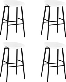 vidaXL Σετ Επίπλων Μπαρ 5 Τεμαχίων Μαύρο / Λευκό