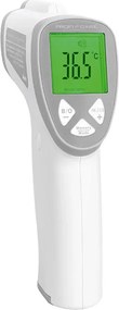 Ψηφιακό θερμόμετρο υπερύθρων μετώπου PC-FT 3094 σε λευκό/ασημί χρώμα με ηχητική &amp; οπτική ειδοποίηση