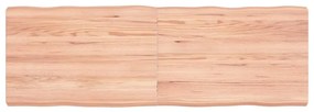 vidaXL Επιφ Τραπεζιού Αν Καφέ 120x40x(2-6)εκ.Ακατέργ. Μασίφ Ξύλο Δρυός