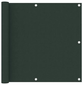 Διαχωριστικό Βεράντας Σκούρο Πράσινο 90x300 εκ. Ύφασμα Oxford - Πράσινο