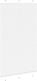 vidaXL Πλισέ περσίδα Λευκό 120x200 cm Πλάτος υφάσματος 119,4 cm