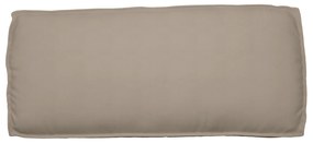 vidaXL Μαξιλάρι παλέτας για κάθισμα / πλάτη Taupe 120 x 50 x 12 εκ.