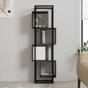 Βιβλιοθήκη Gridur σκούρο καρυδί 44x29x140 εκ. 44x29x140 εκ.