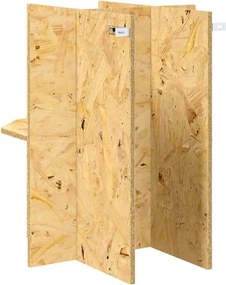 vidaXL Βάση Terrarium με ράφι Καφέ 40 x 40 x 50 cm OSB