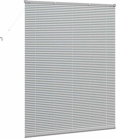 vidaXL Βενετσιάνικες Ρόδες Ασημί 175 x 140 εκ. Αλουμίνιο