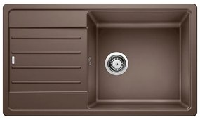 Blanco Legra XL 6 S Coffee SILGRANIT® PuraDur® Γρανιτένιος Ένθετος Νεροχύτης 86x50cm