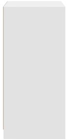vidaXL Ντουλάπα Λευκή 48 x 41 x 102 εκ. από Επεξεργασμένο Ξύλο