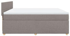 ΚΡΕΒΑΤΙ BOXSPRING ΜΕ ΣΤΡΩΜΑ TAUPE 200X200 ΕΚ. ΥΦΑΣΜΑΤΙΝΟ 3286791