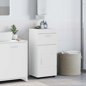 vidaXL Σετ Ντουλαπιών Μπάνιου TULUM Υψηλής γυαλάδας λευκό