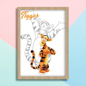 Παιδικό ξύλινο κάδρο 23x32cm Tigger KD402