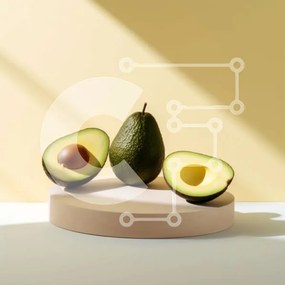 Σετ των 2 Intra Συλλεκτικό Ξύλινο Παζλ Plywood 4mm - Ώριμα αβοκάντο σε ξύλινο ξύλο κοπής Σε Ξύλινο Κουτί - Διαστάσεις: 10x10 cm – 25 κομμάτια