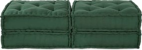 vidaXL Μονάδα Μοντέρνου Καναπέ 2 pcs Πράσινο 140 x 70 x 36 εκ Ύφασμα
