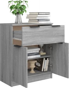 vidaXL Ντουλάπι Γκρι Sonoma 60 x 30 x 70 εκ. από Επεξεργασμένο Ξύλο