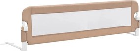 vidaXL Μπάρα Κρεβατιού Προστατευτική Χρώμα Taupe 150x42 εκ Πολυεστέρας