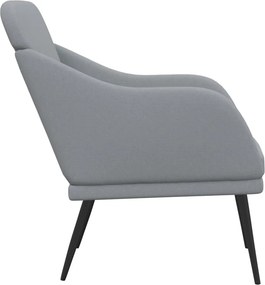 vidaXL Πολυθρόνα Ανοιχτό Γκρι 63 x 76 x 80 εκ. Υφασμάτινη