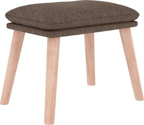 vidaXL Υποπόδιο Taupe 45 x 29,5 x 35 εκ. Υφασμάτινο