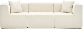Τριθέσιος Καναπές Κρέμα RAKS 85x245x70
