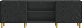 vidaXL Ντουλάπι TV 150 x 31 x 50 εκ. Μαύρο Επεξεργασμένο Ξύλο