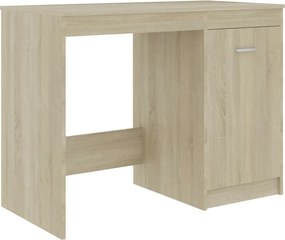 vidaXL Γραφείο Χρώμα Sonoma Δρυς 140 x 50 x 76 εκ. από Επεξ. Ξύλο