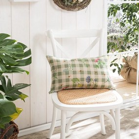 Μαξιλάρι Διακοσμητικό (Με Γέμιση) Parrillia 08 Green Teoran 30X50 Cotton-Polyester