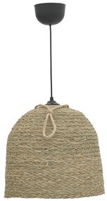 Φωτιστικό οροφής Lamper Inart ψάθινο φυσικό Φ34x87εκ 34x34x87 εκ.