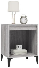 vidaXL Κομοδίνα 2 Τεμ. Γκρι Sonoma 40x35x50 εκ.