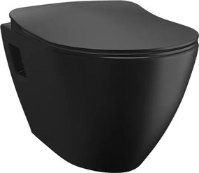 Creavit Razor TP325 Black - Κρεμαστή Λεκάνη