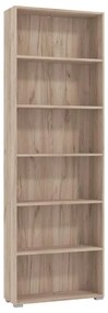 Βιβλιοθήκη Tomar 6 Γκρί Δρύς 70x24,5x211,5 εκ. 70x24.5x211.5 εκ.