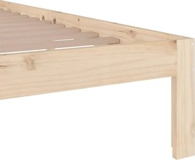 vidaXL Σκελετός Κρεβατιού Χωρίς Στρώμα 120x200 εκ Μασίφ Ξύλο