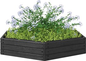 vidaXL Ανεβασμένο Κρεβάτι Μαύρο 148 x 129 x 25 εκ PP