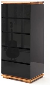 Μπουφές Μαύρη Λάκα 51x115x40