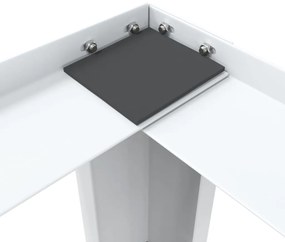 vidaXL Βάση Πλυντηρίου Ρούχων και Στεγνωτηρίου Διπλή με Συρτάρια Λευκή