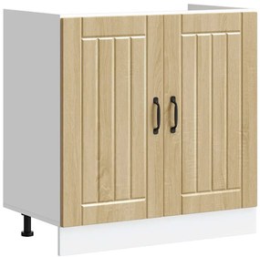 vidaXL Ντουλάπι βάσης νεροχύτη "Lucca" Sonoma Oak Engineered Wood