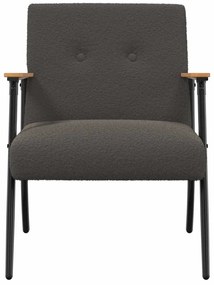 vidaXL Πολυθρόνα Σκούρο Γκρι 59 x 75 x 78 εκ