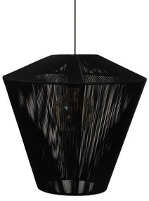 Φωτιστικό Οροφής Μονόφωτο Cord Fylliana Μαύρο 50x50 εκ. 50x50x100 εκ.