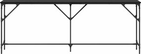 vidaXL Τραπέζι κονσόλας Μαύρη δρυς 200 x 29 x 75 cm