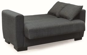 ANIMA DARK GREY ΥΦΑΣΜΑ 2ΘΕΣΙΟΣ ΚΑΝΑΠΕΣ/ΚΡΕΒΑΤΙ ΜΕ ΑΠΟΘ.ΧΩΡΟ 150Χ80εκ.