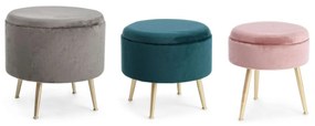 Σκαμπό Polina Σετ 3τμχ 0720323 Multi Mdf,Metal,Fabric