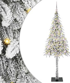 vidaXL Χριστουγεννιάτικο Δέντρο με 150 LED Λευκό 150 cm ΠΕ και Ατσάλι
