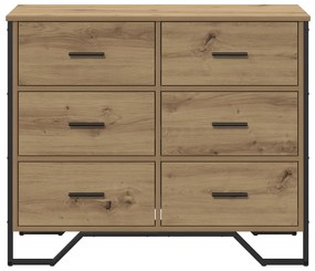vidaXL Κουτί με Συρτάρια Ξυλόπινα 91x35.5x74.5 εκ. Επεξεργασμένο Ξύλο