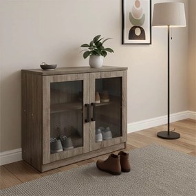 Παπουτσοθήκη-ντουλάπι Sapato pakoworld σε oak απόχρωση 80x40x80εκ
