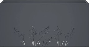 vidaXL Γλάστρα Κήπου 2 τμχ. Ανθρακί 100 x 30 x 49 εκ
